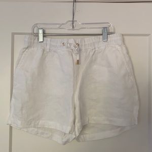 Michael Michael Kors white linen shorts